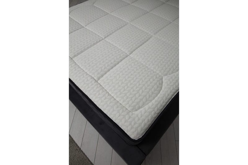 Dobbeltmadras, Base & Sengegærde Subra Sæt (160 x 200 cm) Antracit - Antracit - Møbler - Senge - Komplet sengepakke