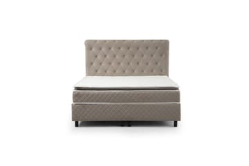 Dobbeltmadras, Base & Sengegærde Sudamoon-sæt Beige