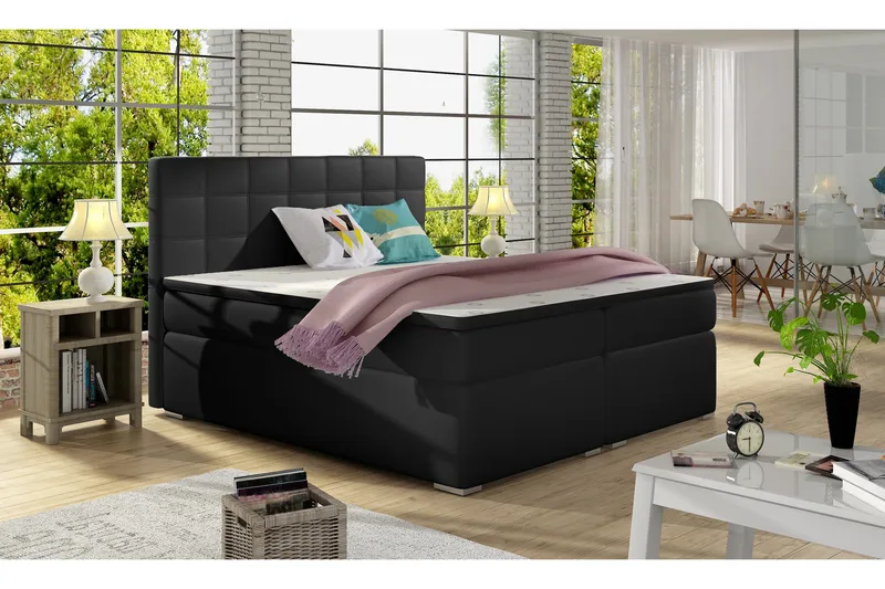 Cassaundra Rammeseng 180x200 cm, Sort