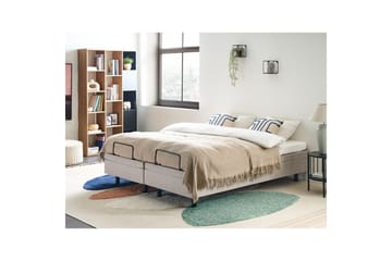 Dobbeltseng Duke Beige-Sort - Beige-Sort - Møbler - Senge - Sengeramme & sengestel