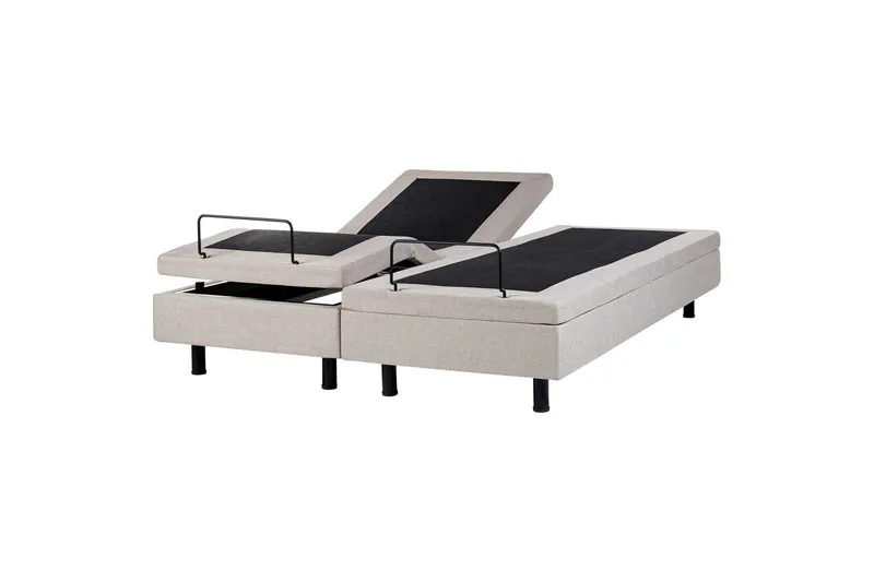 Dobbeltseng Duke Beige-Sort, Beige-Sort