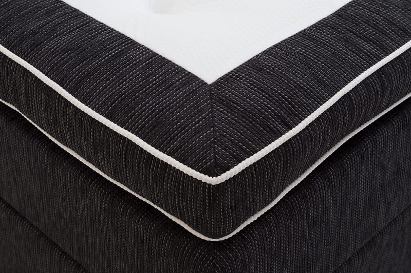 Grand Komplet Sengepakke 180 Fast/Medium Latex - Sort - Møbler - Senge - Kontinentalsenge