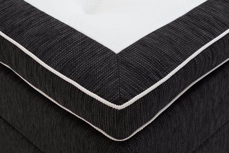 Grand Kontinentalseng 180x200 Sengepakke Sort - Latex - Møbler - Senge - Kontinentalsenge