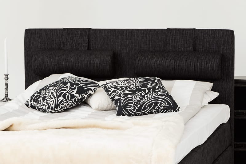 Grand Kontinentalseng 180x200 Sengepakke Sort - Latex - Møbler - Senge - Kontinentalsenge