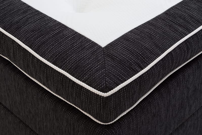 Grand Kontinentalseng 180x200 Sengepakke Sort - Latex - Møbler - Senge - Komplet sengepakke