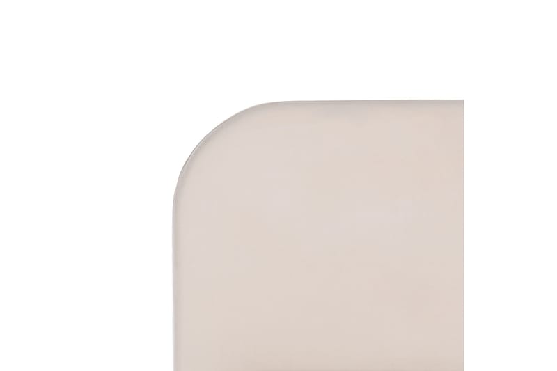 Dobbeltseng i fløjl 140 x 200 Beige FLAYAT - Møbler - Senge - Sengeramme & sengestel