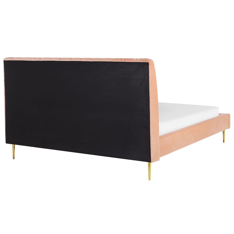 Dobbeltseng Marville 180x200 cm - Ferskenrosa - Møbler - Senge - Sengeramme & sengestel
