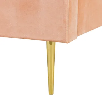 Dobbeltseng Marville 180x200 cm - Ferskenrosa - Møbler - Senge - Sengeramme & sengestel