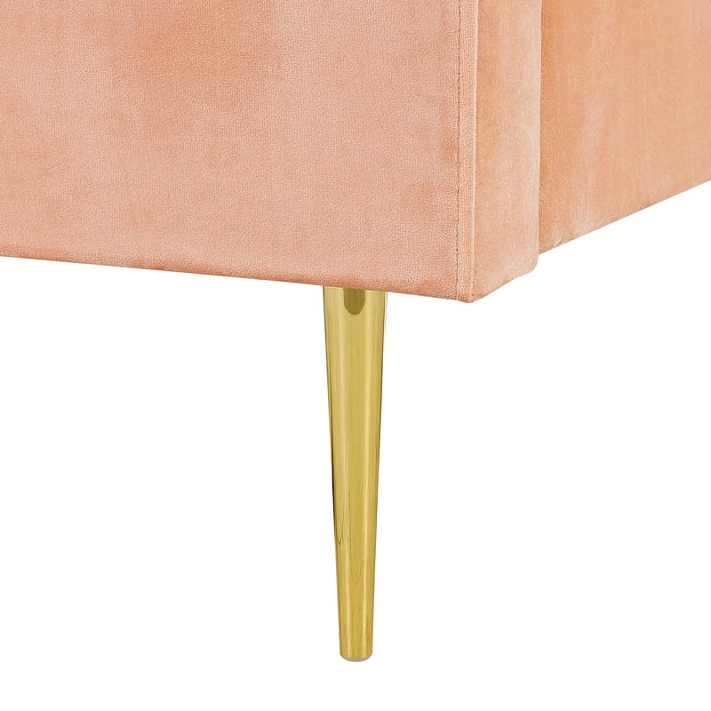 Dobbeltseng Marville 180x200 cm - Ferskenrosa - Møbler - Senge - Sengeramme & sengestel