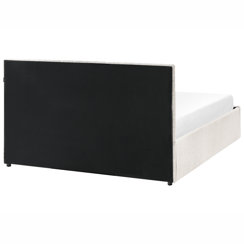 Dobbeltseng Massognes 140x200 cm - Off-White - Møbler - Senge - Sengeramme & sengestel