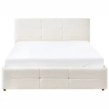 Dobbeltseng Massognes 140x200 cm - Off-White - Møbler - Senge - Sengeramme & sengestel