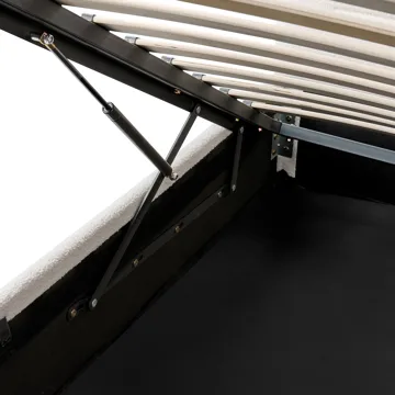 Dobbeltseng Massognes 160x200 cm - Off-White - Møbler - Senge - Sengeramme & sengestel