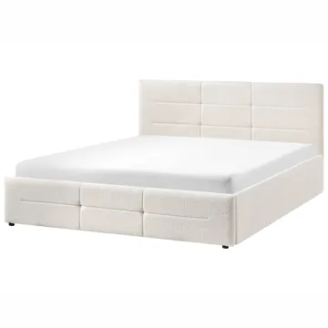 Dobbeltseng Massognes 160x200 cm - Off-White - Møbler - Senge - Sengeramme & sengestel