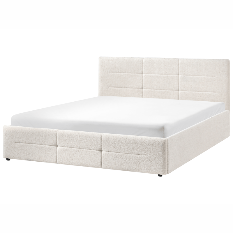 Dobbeltseng Massognes 160x200 cm - Off-White - Møbler - Senge - Sengeramme & sengestel