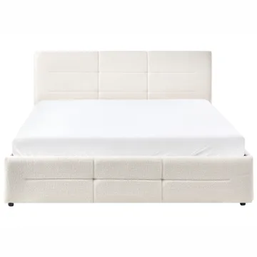 Dobbeltseng Massognes 160x200 cm - Off-White - Møbler - Senge - Sengeramme & sengestel
