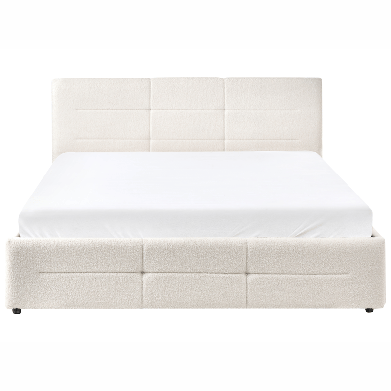 Dobbeltseng Massognes 160x200 cm - Off-White - Møbler - Senge - Sengeramme & sengestel