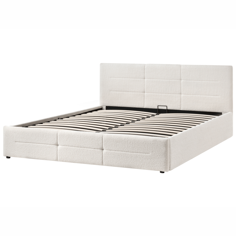 Dobbeltseng Massognes 180x200 cm - Off-White - Møbler - Senge - Sengeramme & sengestel