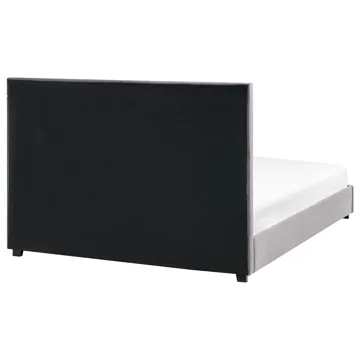 Dobbeltseng med lamelbund Rouen 160x200 cm - Mørkegrå - Møbler - Senge - Sengeramme & sengestel