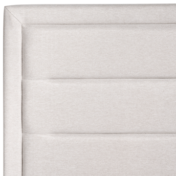Dobbeltseng med lamelbund Rouen 180x200 cm - Lys beige - Møbler - Senge - Sengeramme & sengestel