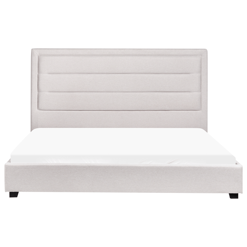 Dobbeltseng med lamelbund Rouen 180x200 cm - Lys beige - Møbler - Senge - Sengeramme & sengestel