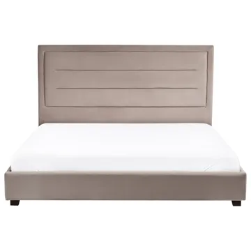 Dobbeltseng med lamelbund Rouen 180x200 cm - Taupe - Møbler - Senge - Sengeramme & sengestel