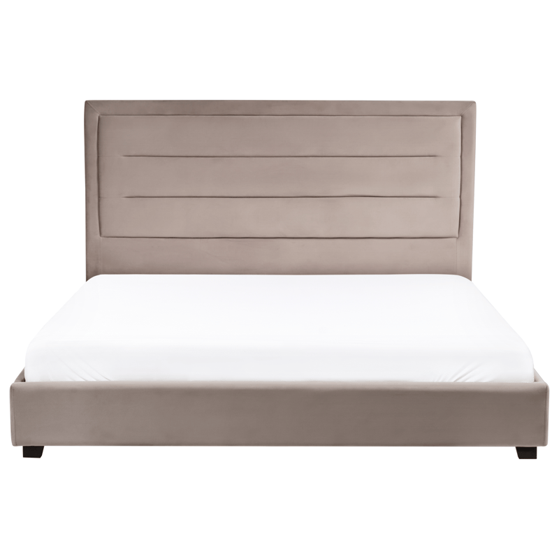 Dobbeltseng med lamelbund Rouen 180x200 cm - Taupe - Møbler - Senge - Sengeramme & sengestel