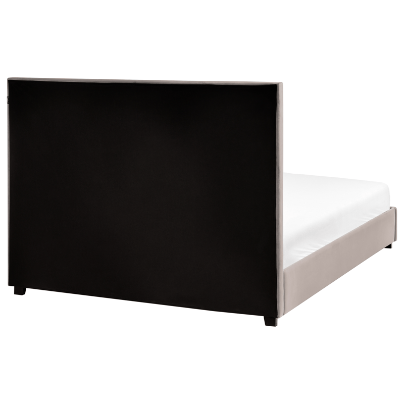Dobbeltseng med lamelramme Rouen 140x200 cm - Taupe - Møbler - Senge - Sengeramme & sengestel