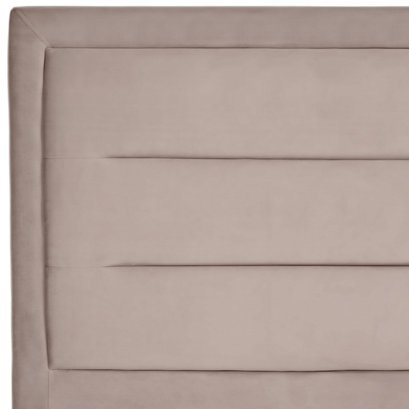 Dobbeltseng med lamelramme Rouen 140x200 cm - Taupe - Møbler - Senge - Sengeramme & sengestel
