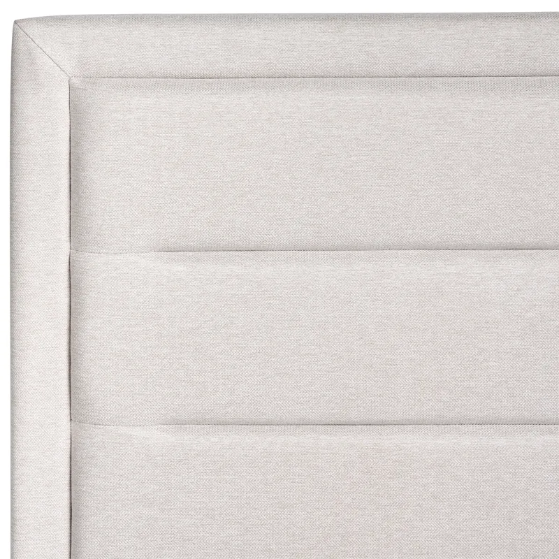 Dobbeltseng med opbevaring Rouen 140x200 cm - Lys beige - Møbler - Senge - Sengeramme & sengestel