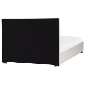 Dobbeltseng med opbevaring Rouen 140x200 cm - Lys beige - Møbler - Senge - Sengeramme & sengestel