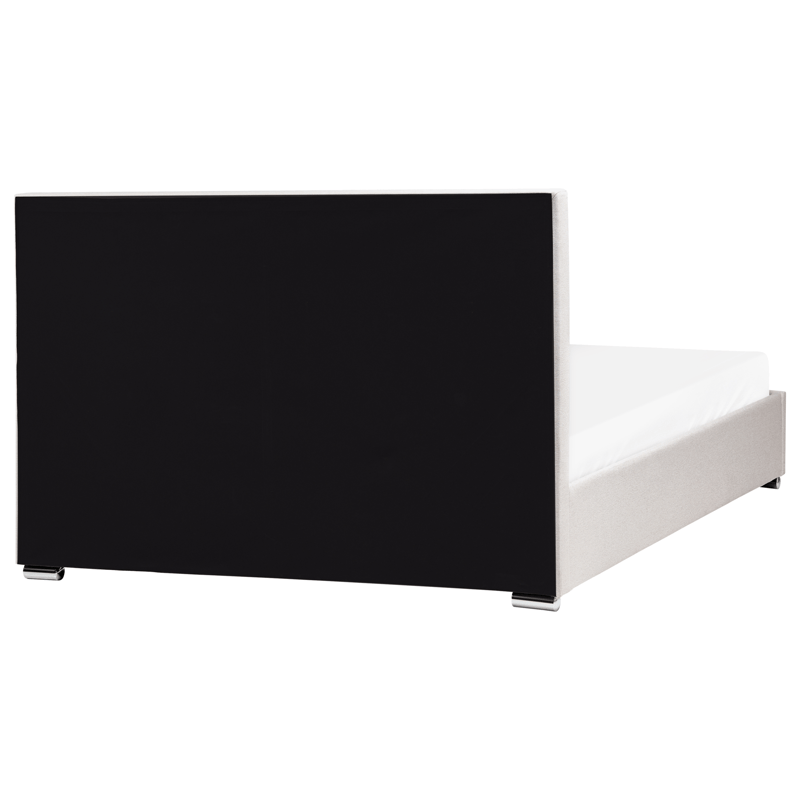 Dobbeltseng med opbevaring Rouen 160x200 cm - Lys beige - Møbler - Senge - Sengeramme & sengestel