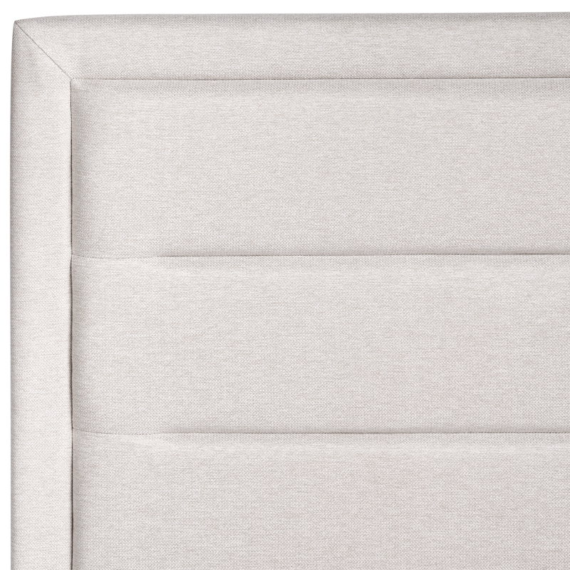 Dobbeltseng med opbevaring Rouen 160x200 cm - Lys beige - Møbler - Senge - Sengeramme & sengestel