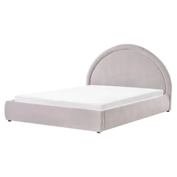 Dobbeltseng Mouzon 160x200 cm - Taupe - Møbler - Senge - Sengeramme & sengestel