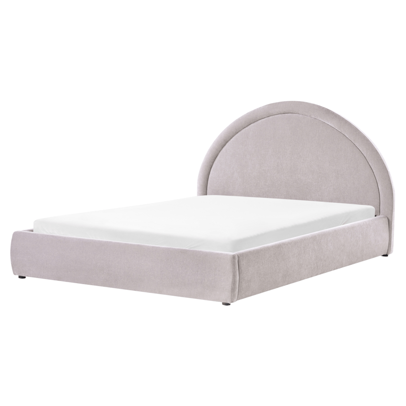 Dobbeltseng Mouzon 160x200 cm - Taupe - Møbler - Senge - Sengeramme & sengestel
