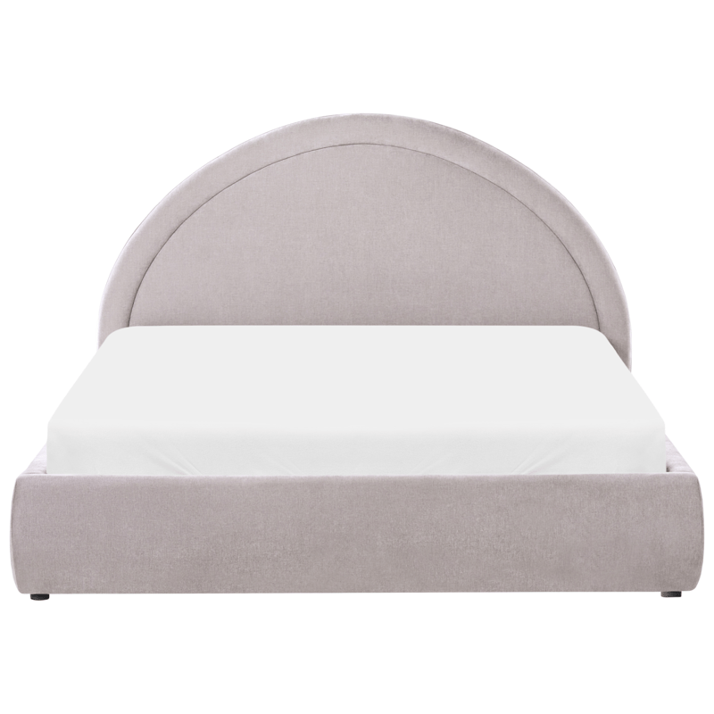Dobbeltseng Mouzon 160x200 cm - Taupe - Møbler - Senge - Sengeramme & sengestel