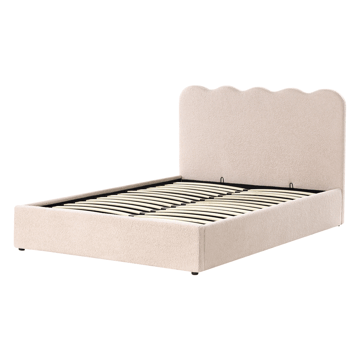 Dobbeltseng Nanterre 140x200 cm - Beige - Møbler - Senge - Sengeramme & sengestel
