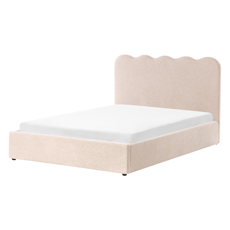 Dobbeltseng Nanterre 140x200 cm - Beige - Møbler - Senge - Sengeramme & sengestel
