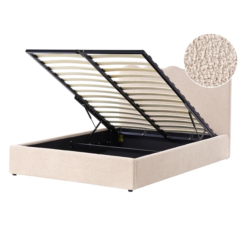 Dobbeltseng Nanterre 140x200 cm, Beige