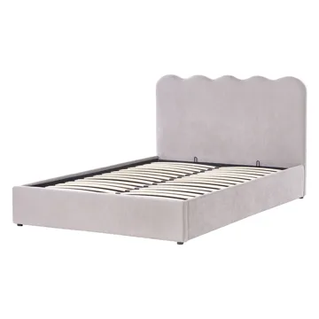 Dobbeltseng Nanterre 140x200 cm - Taupe - Møbler - Senge - Sengeramme & sengestel