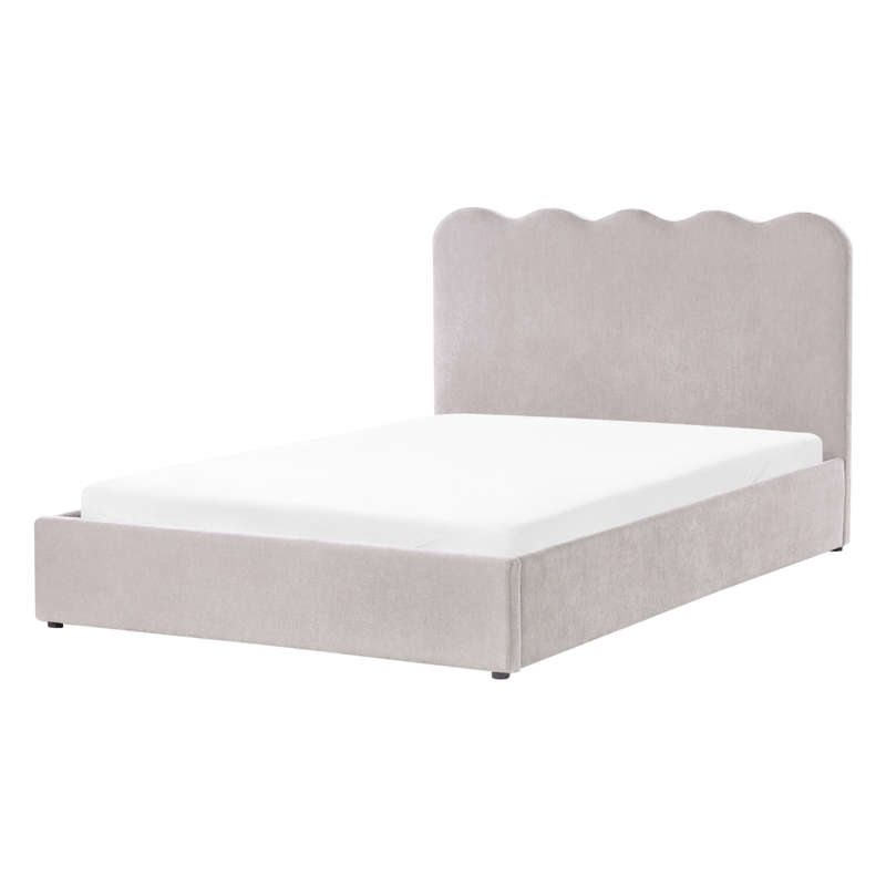 Dobbeltseng Nanterre 140x200 cm - Taupe - Møbler - Senge - Sengeramme & sengestel