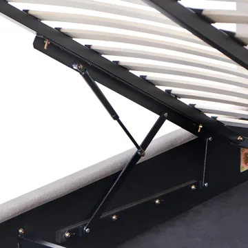 Dobbeltseng Nanterre 140x200 cm - Taupe - Møbler - Senge - Sengeramme & sengestel