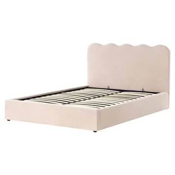 Dobbeltseng Nanterre 160x200 cm - Beige - Møbler - Senge - Sengeramme & sengestel