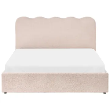 Dobbeltseng Nanterre 160x200 cm - Beige - Møbler - Senge - Sengeramme & sengestel