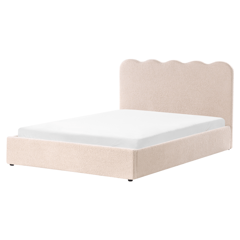 Dobbeltseng Nanterre 160x200 cm - Beige - Møbler - Senge - Sengeramme & sengestel