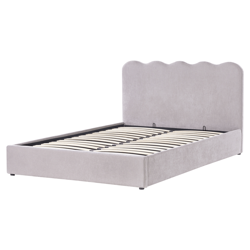 Dobbeltseng Nanterre 160x200 cm - Taupe - Møbler - Senge - Sengeramme & sengestel