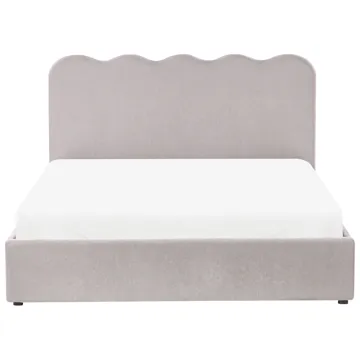 Dobbeltseng Nanterre 160x200 cm - Taupe - Møbler - Senge - Sengeramme & sengestel