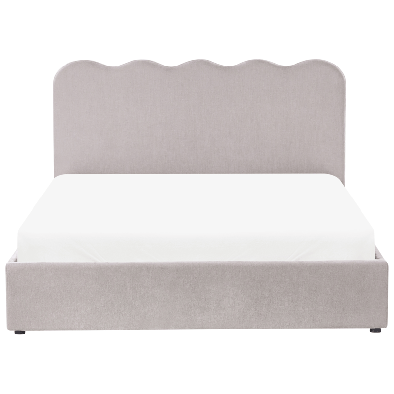 Dobbeltseng Nanterre 160x200 cm - Taupe - Møbler - Senge - Sengeramme & sengestel