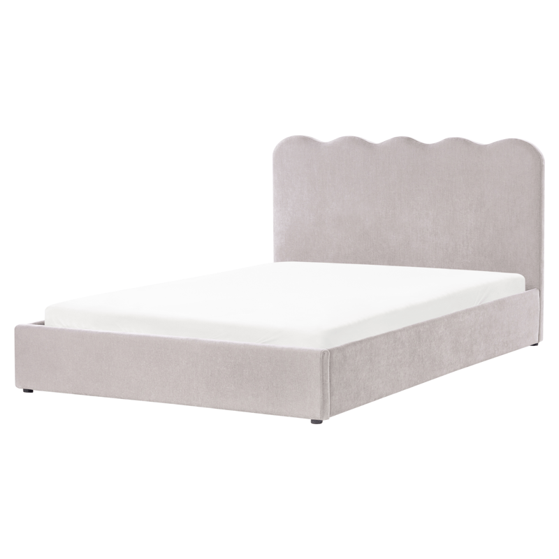 Dobbeltseng Nanterre 160x200 cm - Taupe - Møbler - Senge - Sengeramme & sengestel