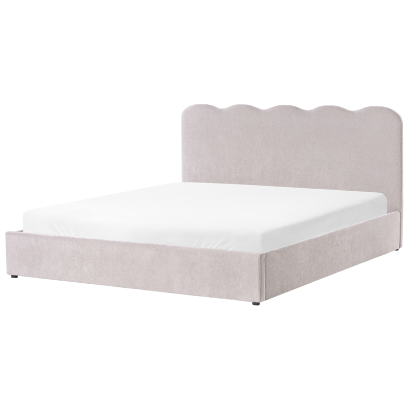 Dobbeltseng Nanterre 180x200 cm - Taupe - Møbler - Senge - Sengeramme & sengestel