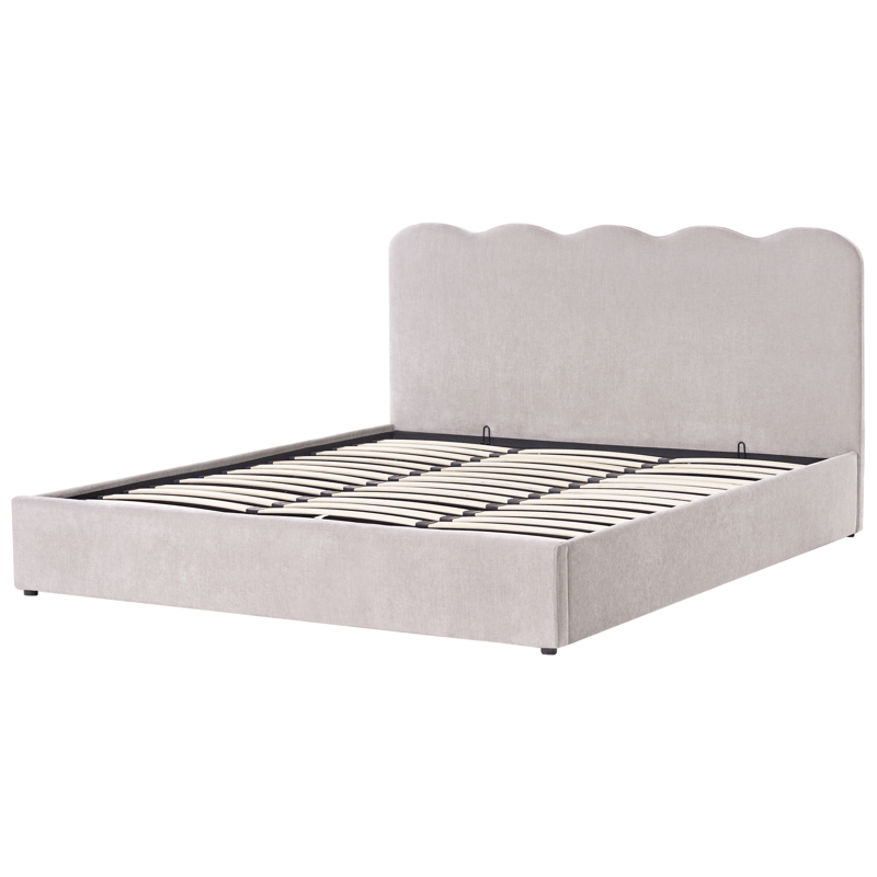 Dobbeltseng Nanterre 180x200 cm - Taupe - Møbler - Senge - Sengeramme & sengestel